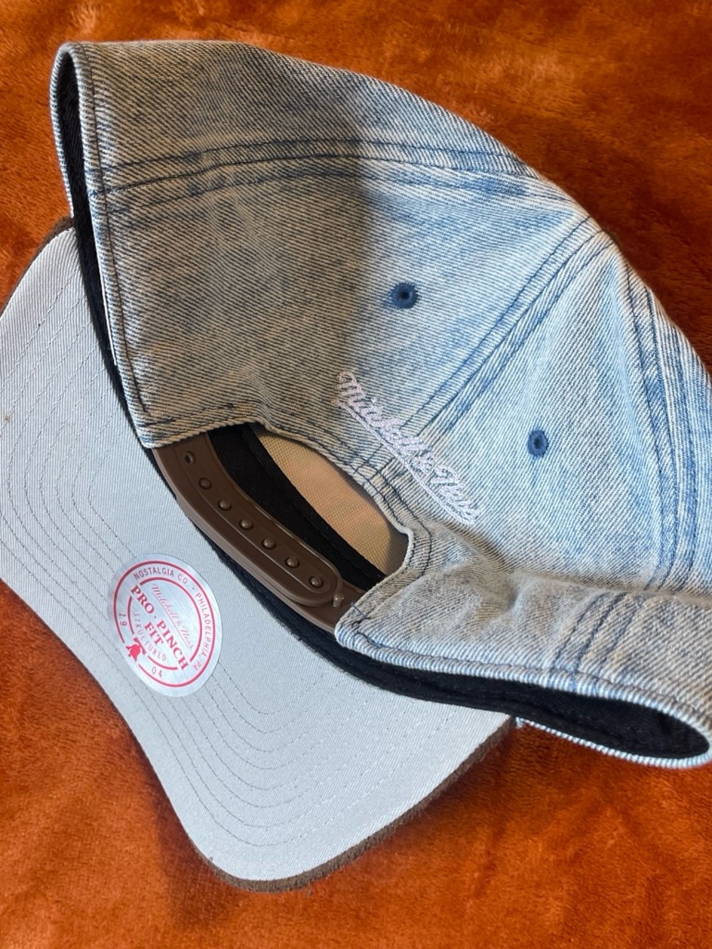 Super rare, New York Mets Denim Patch Cap with Brown Brim - Picture 6 of 8